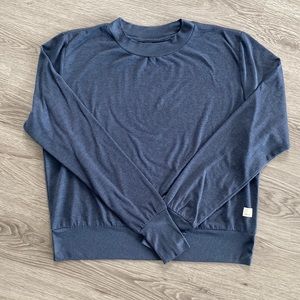 Vuori Long-Sleeve Halo Crew Navy Size Small